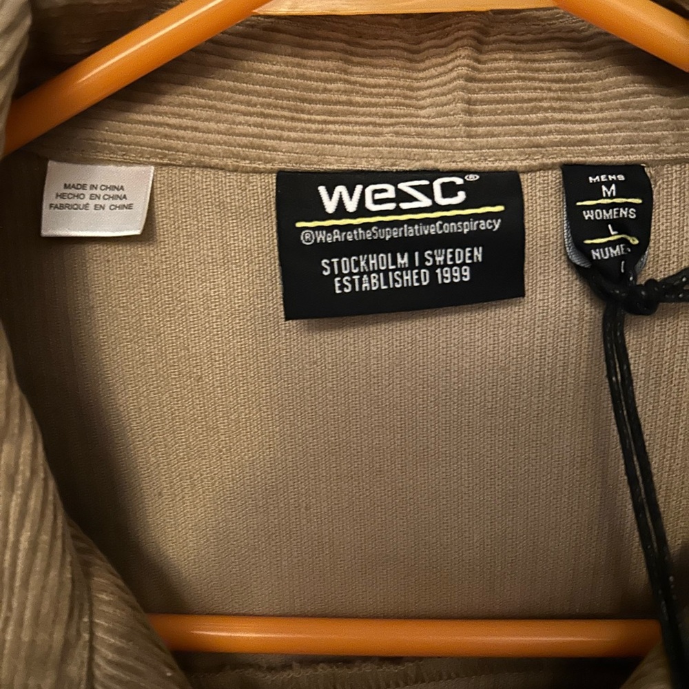 NWT WESC CORDUROY shacket. Mens M/ Women’s L - Picture 2 of 6